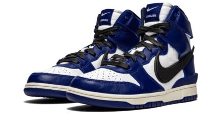 Nike Dunk High Ambush Deep Royal Blue - vue 2