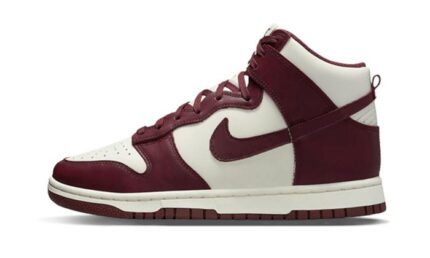 Nike Dunk High Burgundy Crush authentique