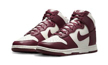 Nike Dunk High Burgundy Crush - vue 2