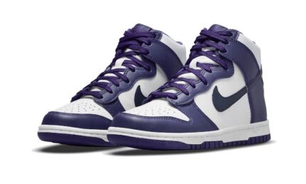 Nike Dunk High Electro Purple Midnight Navy - vue 2