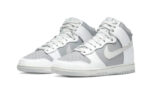 Nike Dunk High Retro Grey White - vue 2
