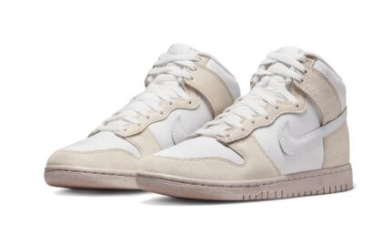 Nike Dunk High Retro PRM Cracked Leather Swoosh - vue 2