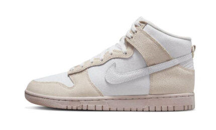Nike Dunk High Retro PRM Cracked Leather Swoosh authentique