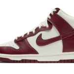 Nike Dunk High Sail Team Red authentique