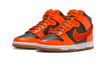 Nike Dunk High University Chenille Swoosh Safty Orange - vue 2