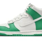 Nike Dunk High White Green authentique