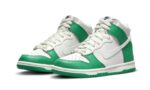 Nike Dunk High White Green - vue 2