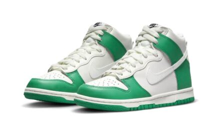 Nike Dunk High White Green - vue 2