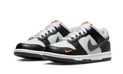 Nike Dunk Low Black Grey Orange - vue 2