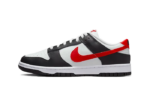 Nike Dunk Low Black White Red authentique