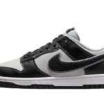 Nike Dunk Low Chenille Swoosh Grey Black authentique