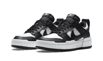 Nike Dunk Low Disrupt Black White - vue 2