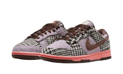 Nike Dunk Low Harris Tweed Purple Pink - vue 2