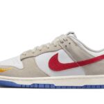 Nike Dunk Low Light Iron Ore Red Blue authentique
