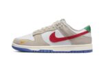 Nike Dunk Low Light Iron Ore Red Blue authentique
