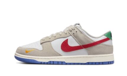 Nike Dunk Low Light Iron Ore Red Blue authentique