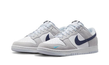 Nike Dunk Low Mini Swoosh Midnight Navy - vue 2