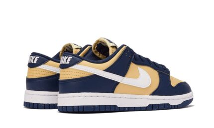 Nike Dunk Low Next Nature Midnight Navy Gold - vue 2