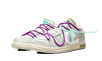 Nike Dunk Low Off-White Lot 21 - vue 2