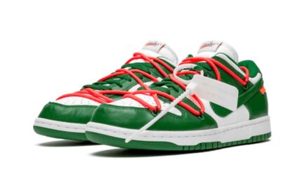 Nike Dunk Low Off-White Pine Green - vue 2