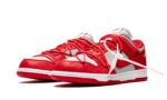 Nike Dunk Low Off-White University Red - vue 2