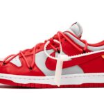 Nike Dunk Low Off-White University Red authentique