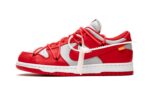 Nike Dunk Low Off-White University Red authentique