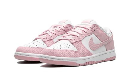 Nike Dunk Low Pink Corduroy - vue 2