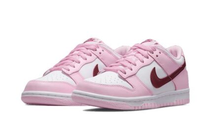 Nike Dunk Low Pink Red White - vue 2