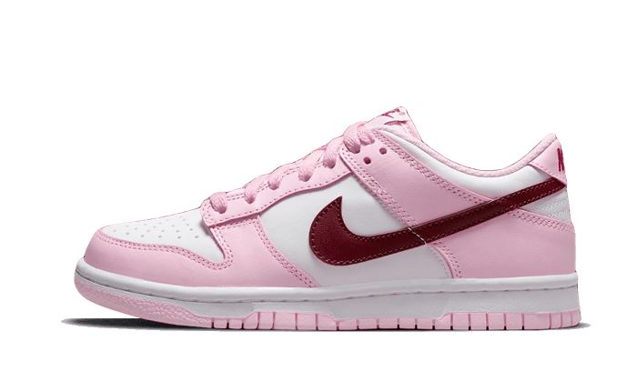 nike-dunk-low-pink-red-white-971193 Nike Dunk Low Pink Red White authentique