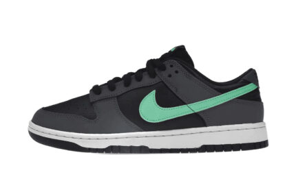 Nike Dunk Low Retro Black Green Glow authentique