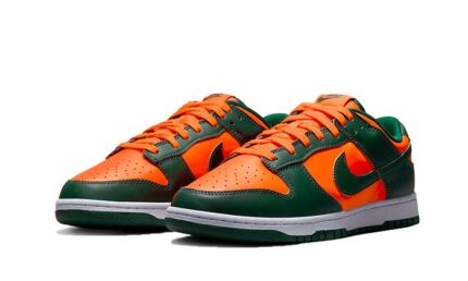 Nike Dunk Low Retro Miami Hurricanes - vue 2