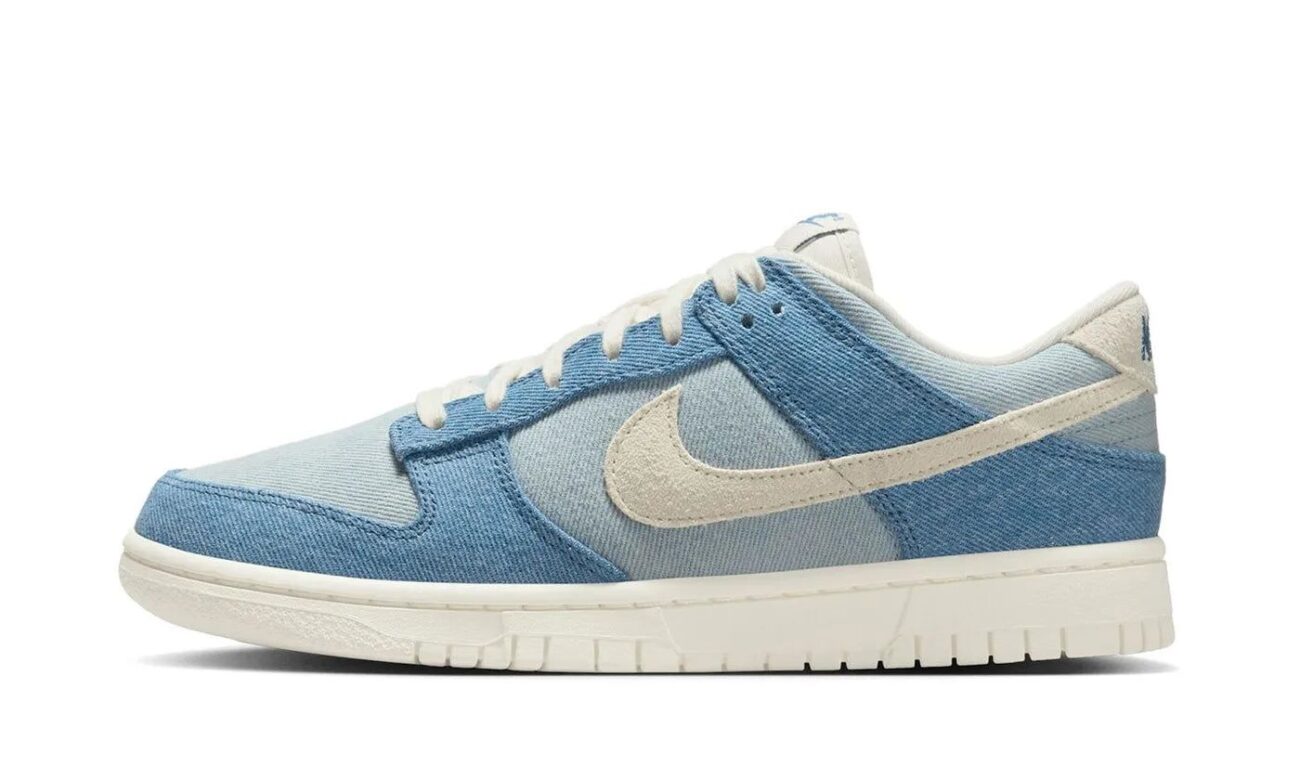 Nike Dunk Low Smokey Blue Denim authentique