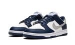 Nike Dunk Low Summit White Midnight Navy - vue 3
