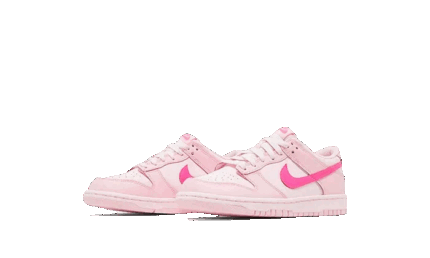 Nike Dunk Low Triple Pink Enfant (PS) - vue 2