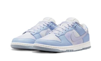 Nike Dunk Low White Blue Airbrush - vue 2