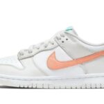 Nike Dunk Low White Bone Peach Aqua authentique