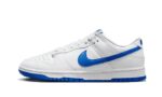 Nike Dunk Low White Hyper Royal authentique