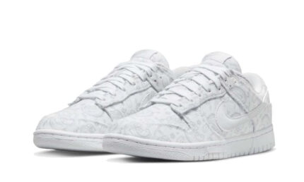 Nike Dunk Low White Paisley - vue 2