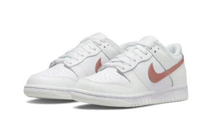 Nike Dunk Low White Pink - vue 2