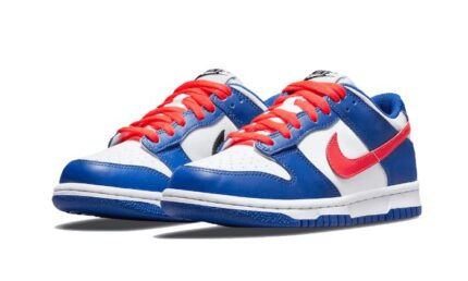 Nike Dunk Low White Royal Red - vue 2