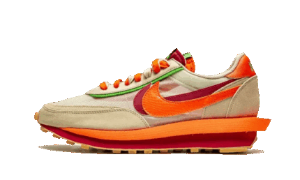 Nike LD Waffle Sacai Clot Kiss Of Death Net Orange Blaze authentique