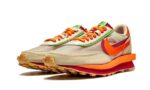 Nike LD Waffle Sacai Clot Net Orange Blaze - vue 2