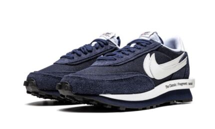 Nike LD Waffle Sacai Fragment Blue Void - vue 2