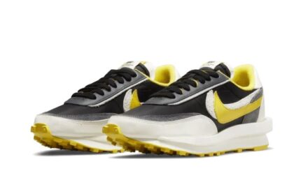 Nike LD Waffle Sacai Undercover Black Bright Citron - vue 2