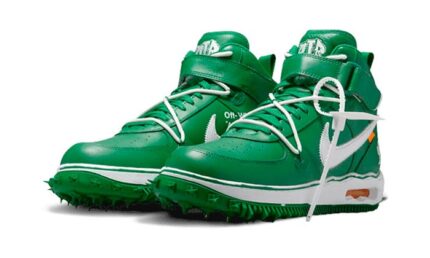 Nike Off-White Air Force 1 Mid SP Pine Green - vue 2