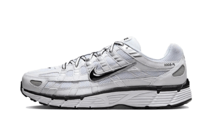 Nike P-6000 White Metallic Silver Black authentique