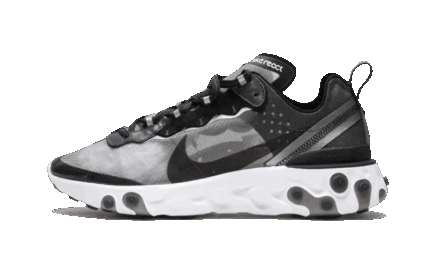 Nike React Element 87 Anthracite Black authentique