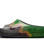 Nike ReactX Rejuven8 Slide .SWOOSH Touch Grass Dark Smoke Grey Kelly Green authentique
