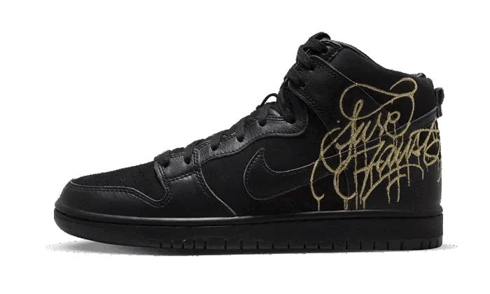 nike-sb-dunk-high-faust-black-gold-928766 Nike SB Dunk High FAUST Black Gold authentique
